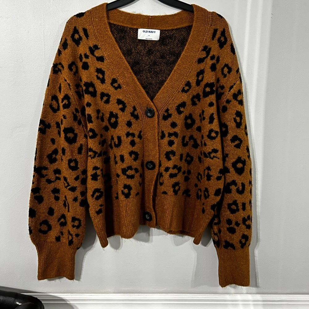 Old Navy cardigan sweater with buttons, size medium
